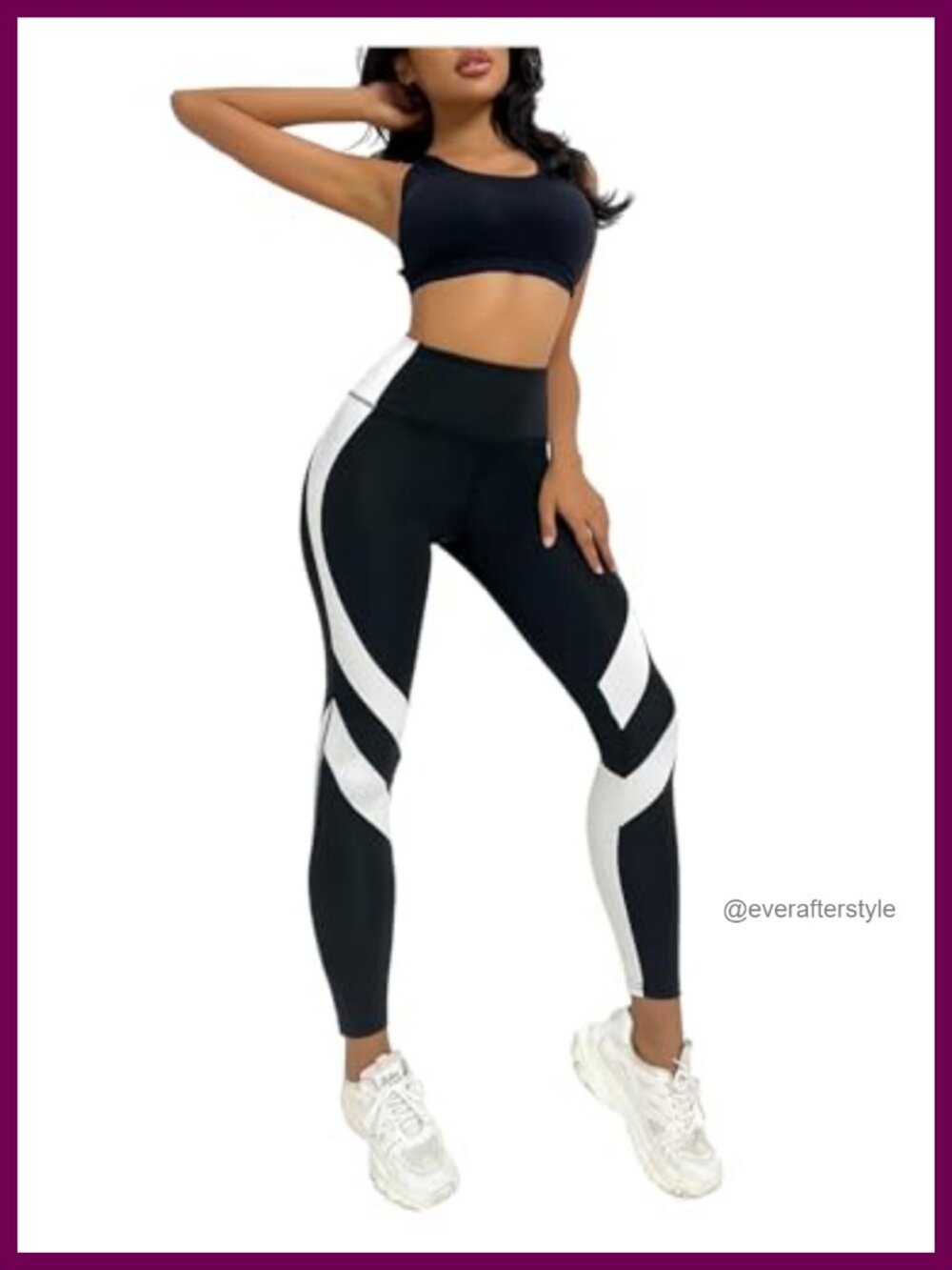 High Waisted Colorblock Leggings Yoga Pants Athletic Workout Bottoms